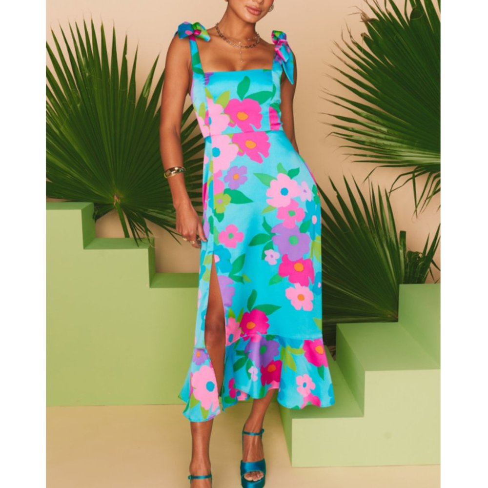 Show Me Your Mumu Garden Midi Dress XXL